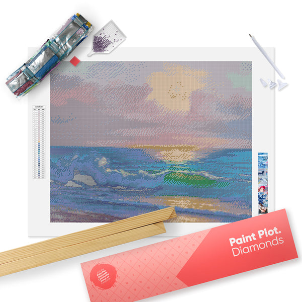 Paint Plot Calm Shore Diamond Painting kit Paint Plot Australia