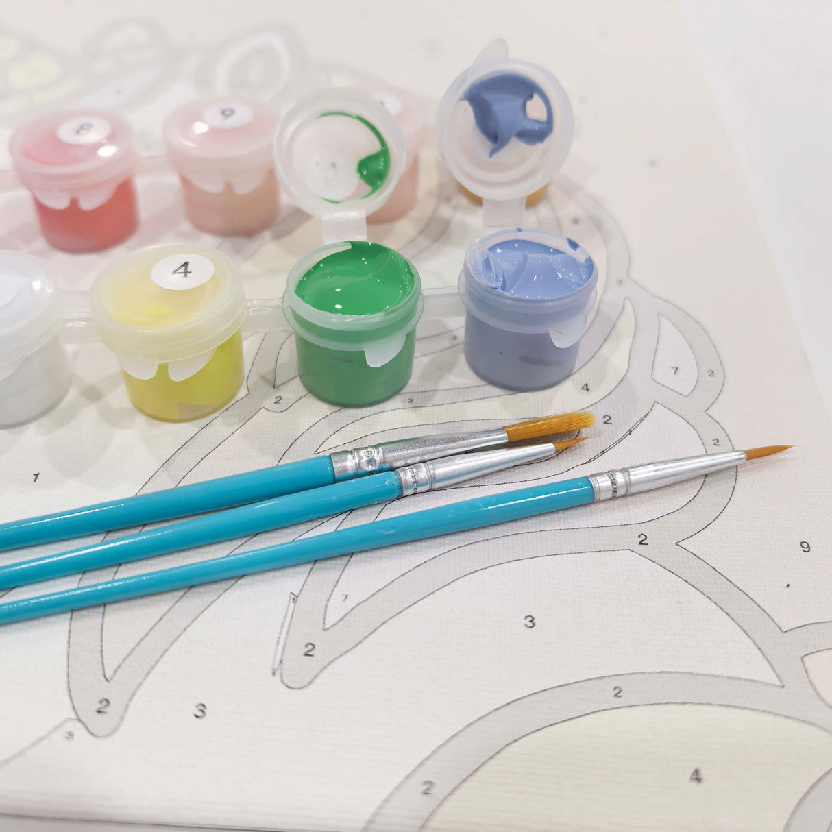 Happy Penguin Easy Paint by Numbers Kit