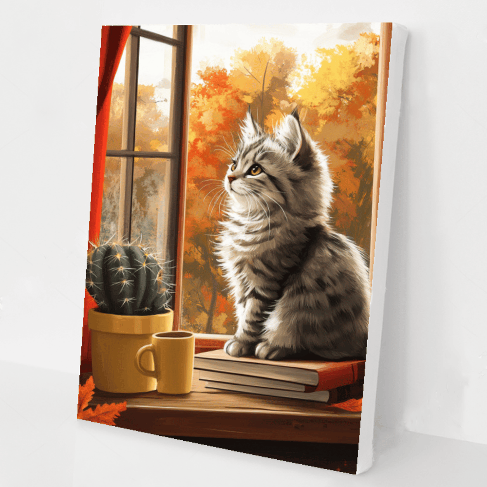 Autumn Window Kitten kit