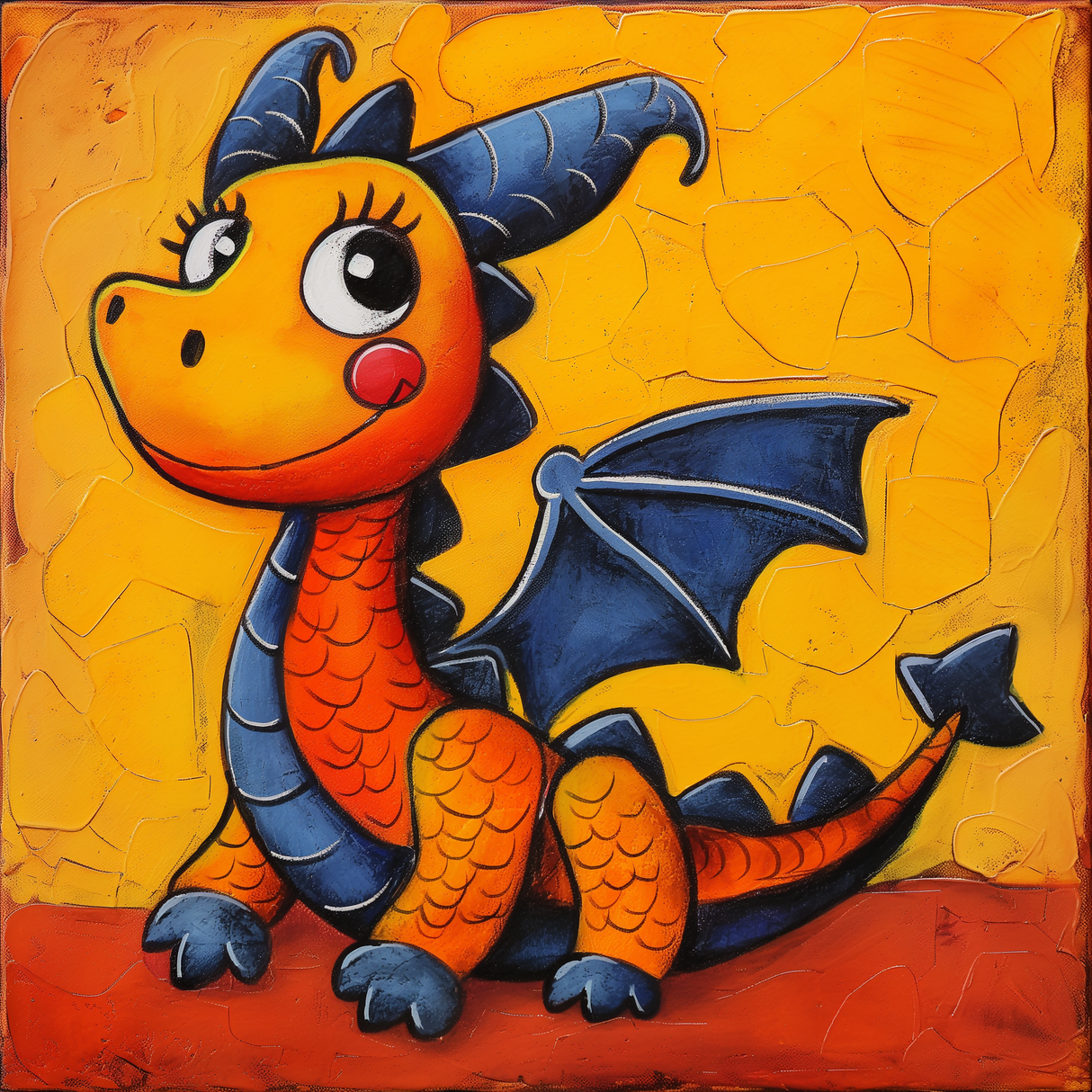 Baby Dinosaur Easy Paint by Numbers Kit