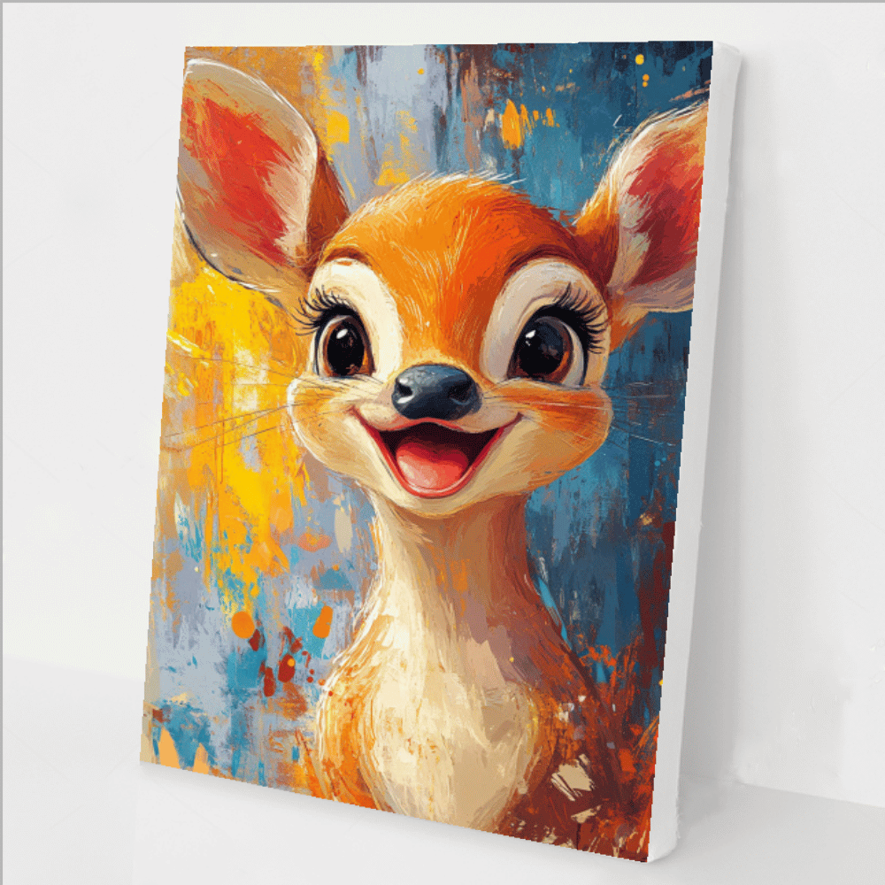 Happy Deer in Colorful Bliss kit