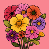 Pink Bloom Bliss Easy Paint by Numbers Kit