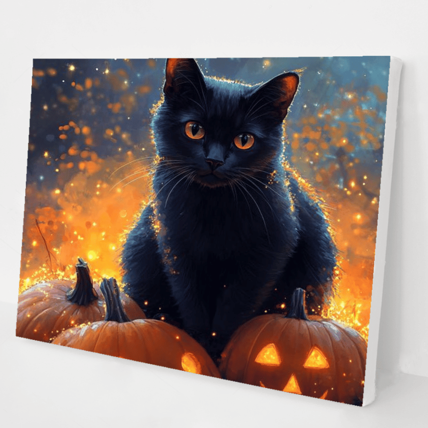 Salem's Cat at Halloween kit