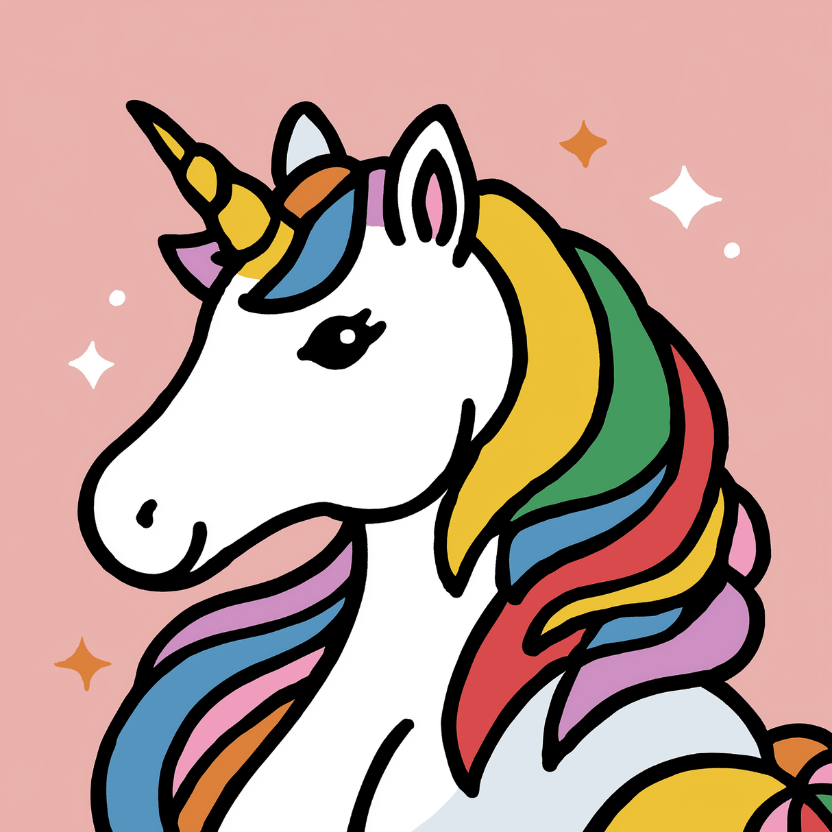 Magical Mane Easy Paint by Numbers Kit