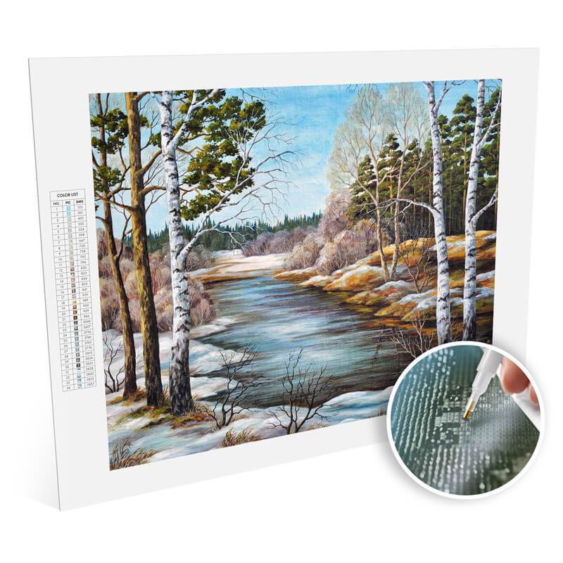 Paint Plot Cold Spring Diamond Painting Kit