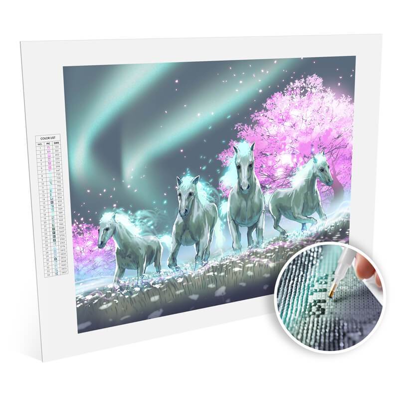 Diamond Art Kit 16x 20 Premium Unicorns