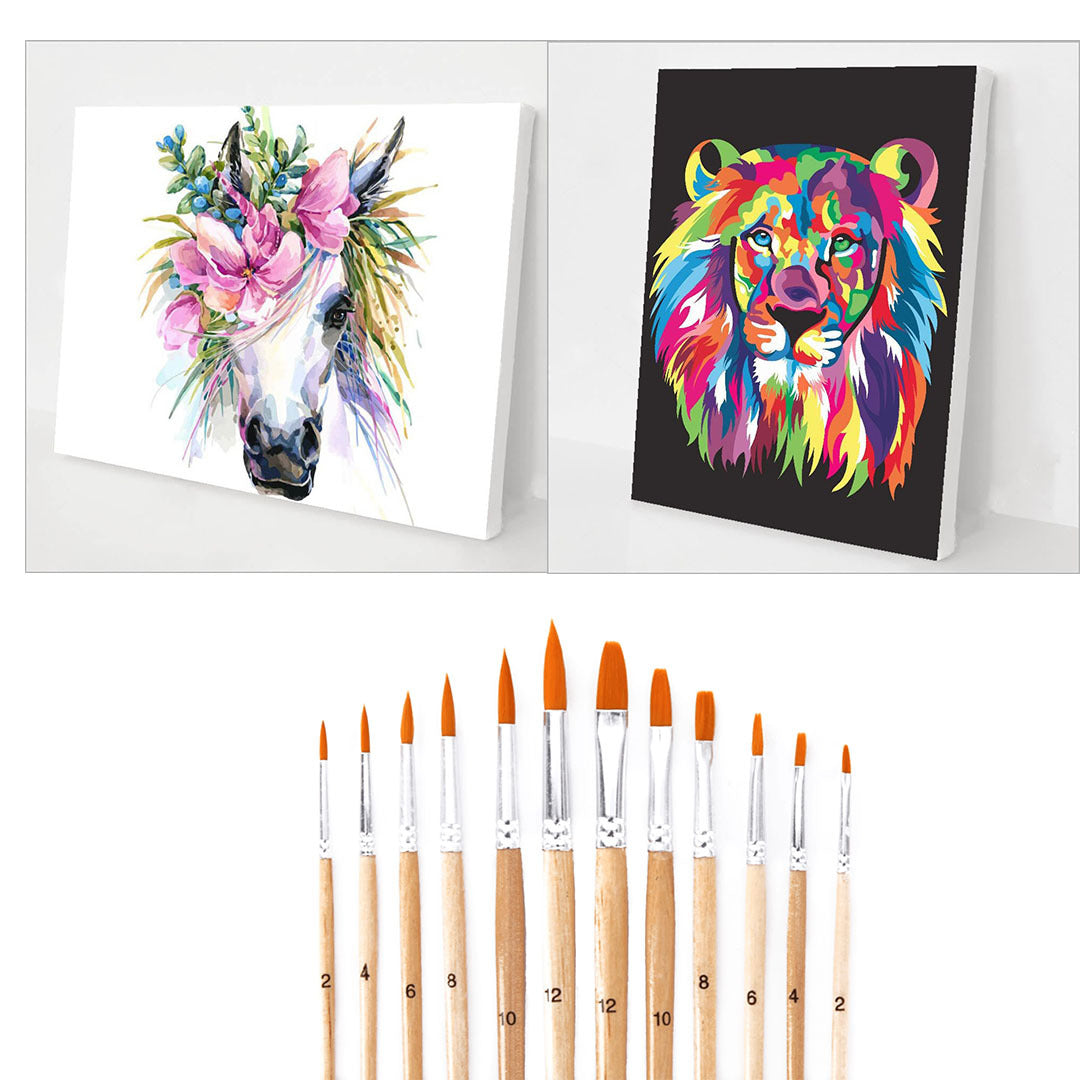 Date Night Bundle 2 (2 Paintings + 12 pcs Brush set)