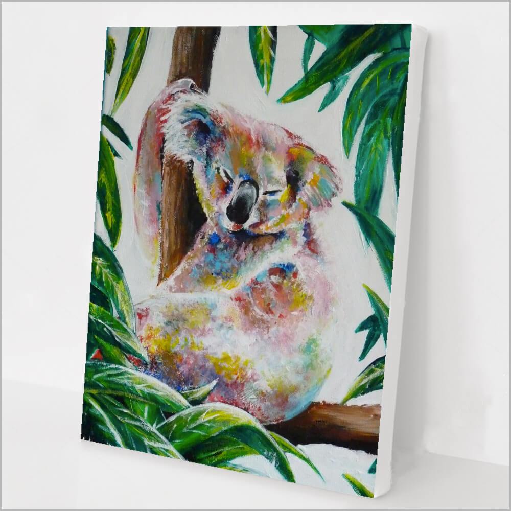 Colorful Koala Painting  Art Of Paint By Numbers