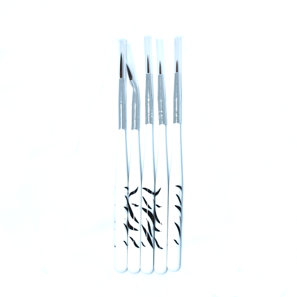 White mini detail brush set